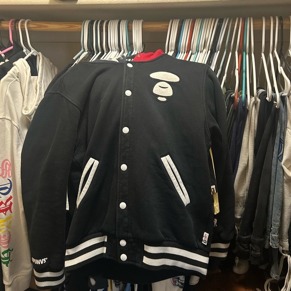 Bape Other - Black and White Varsity Jacket Bape jacket